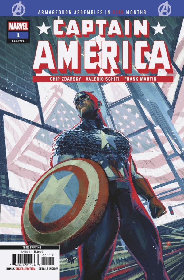 Captain America (2025) No. 1 (Third Print Cover) - Zap-Kapow Comics Club