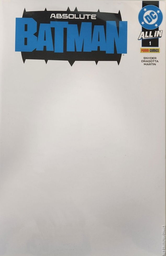 Absolute Batman (2024) No. 1 (Blank International Cover) - Zap-Kapow Comics Club