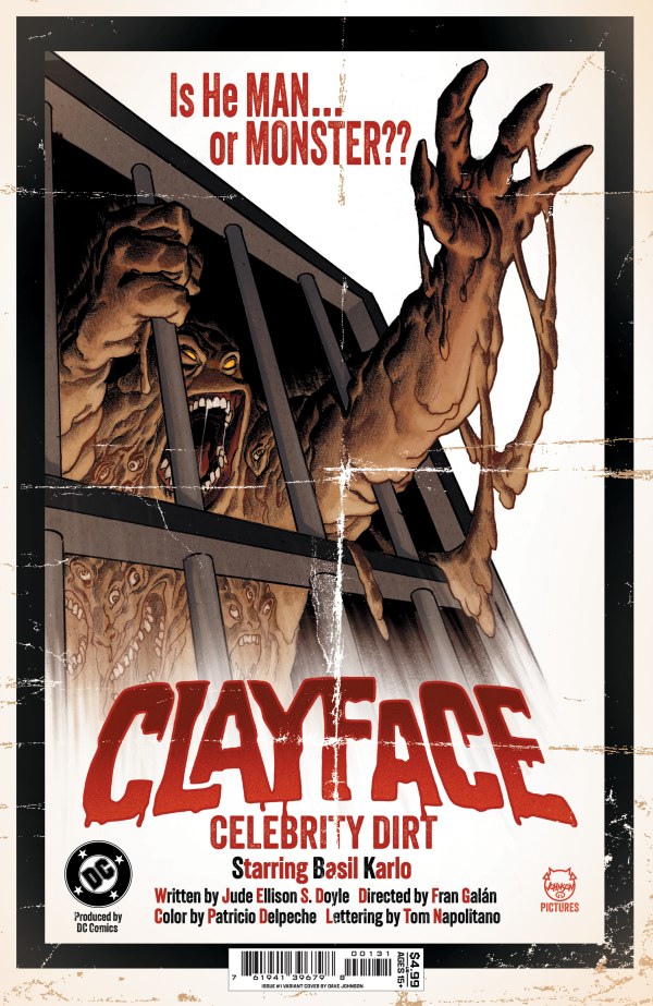 Clayface: Celebrity Dirt (2026) No. 1 (Johnson Cover) - Zap-Kapow Comics Club