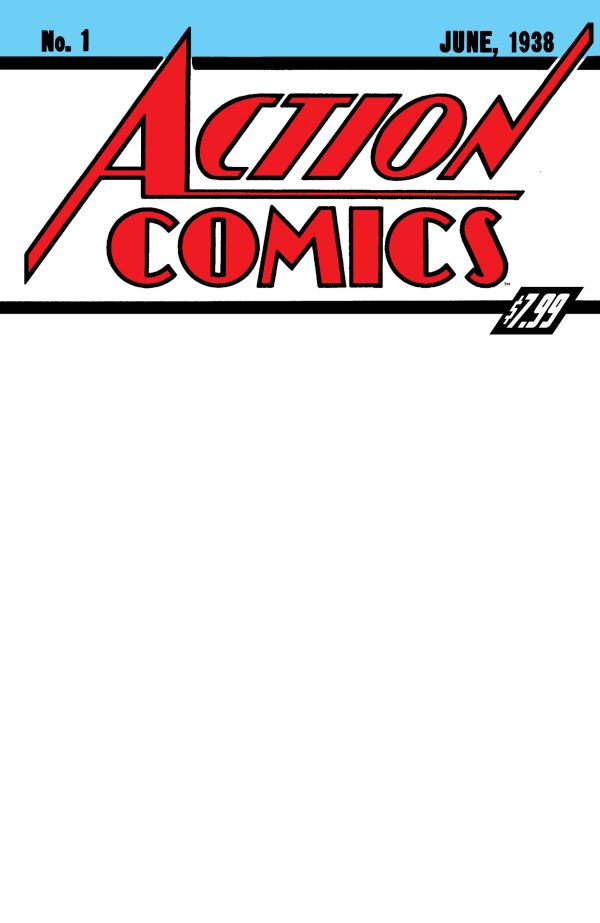Action Comics (1938) No. 1 (Facsimile Edition 2026 Blank Cover) - Zap-Kapow Comics Club