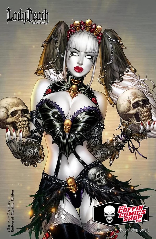 Lady Death: Masters - e.Bas (2026) No. 1 (Cover I (Metal)) - Zap-Kapow Comics Club