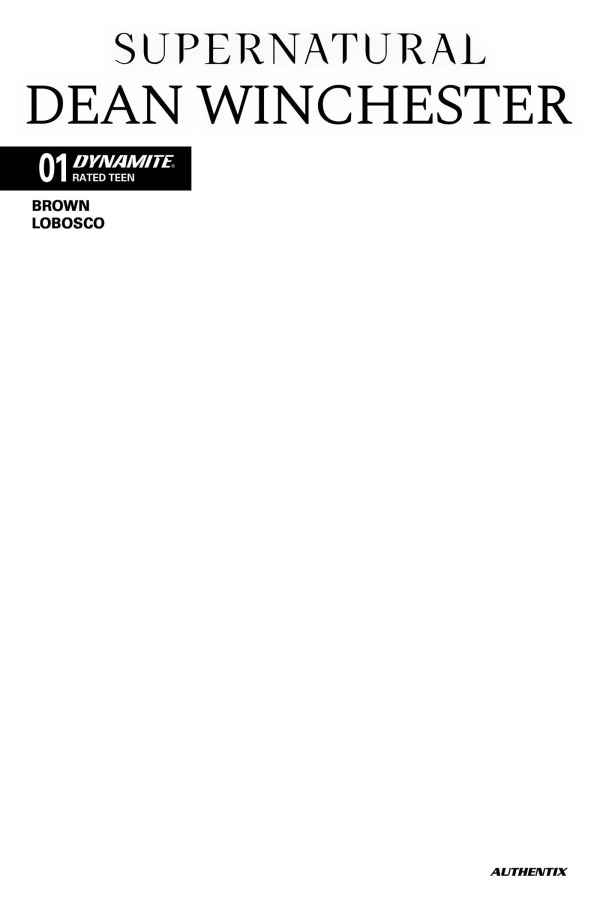 Supernatural: Dean Winchester (2026) No. 1 (Cover F) - Zap-Kapow Comics Club