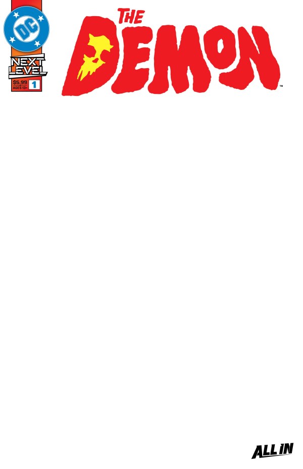 The Demon (2026) No. 1 (Blank Cover) - Zap-Kapow Comics Club